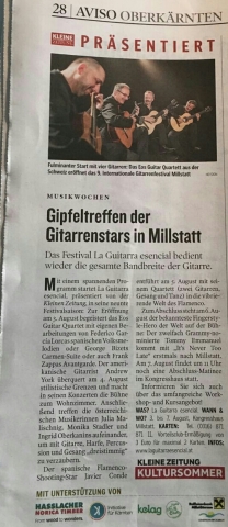 Gipfeltreffen der Gitarrenstars in Millstatt